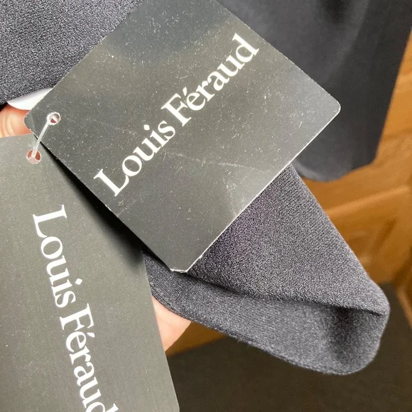 Couture Louis Feraud black cocktail dress 100% silk - Picture 10 of 12